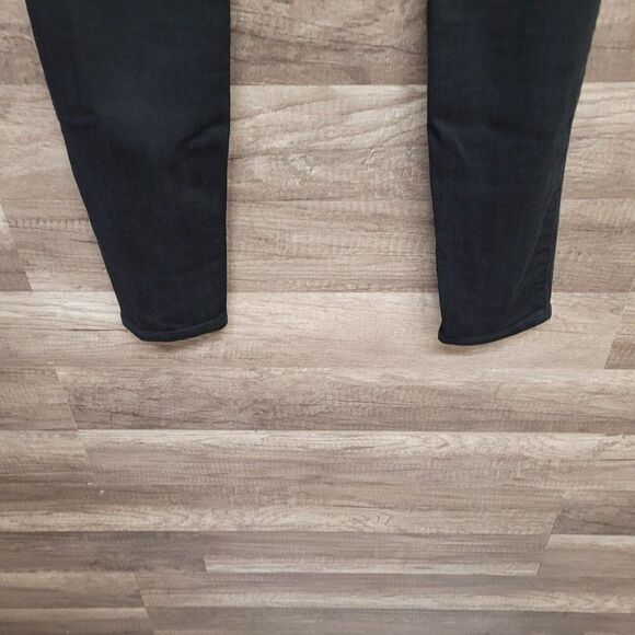 7 For All Mankind The Ankle Skinny Jeans in Black Sand Broken Twill Size 27 - Picture 13 of 16